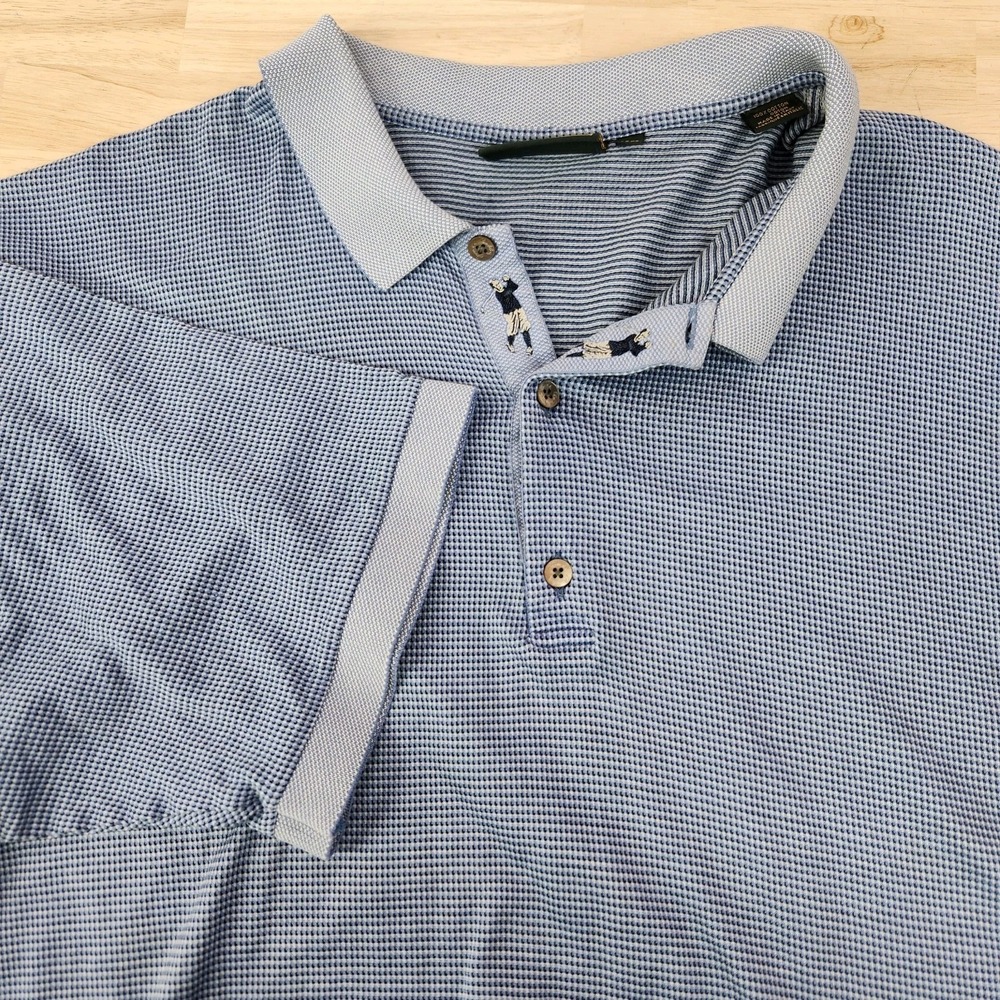 Bobby Jones Collection Golf Polo Shirt Mens Size XL Blue
